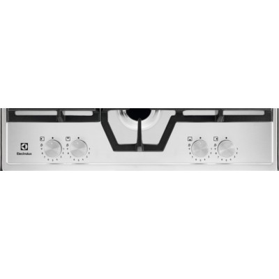 Варильна поверхня Electrolux газова, 60см, чавун, нерж (KGS64562SX)