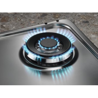 Варильна поверхня Electrolux газова, 60см, чавун, нерж (KGS64562SX)
