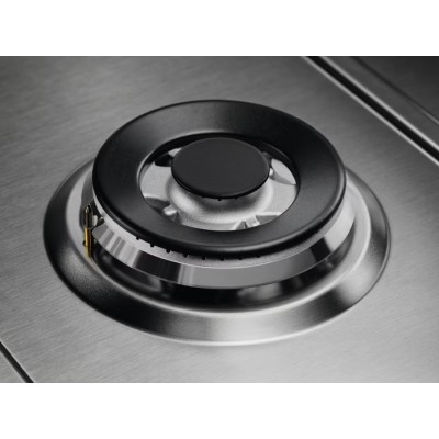 Варильна поверхня Electrolux газова, 60см, чавун, нерж (KGS64562SX)