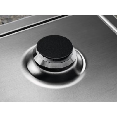 Варильна поверхня Electrolux газова, 60см, чавун, нерж (KGS64562SX)
