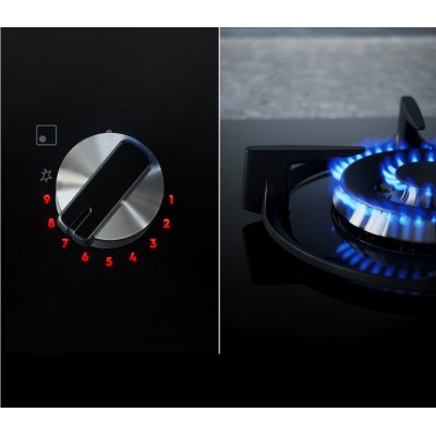 Варильна поверхня Electrolux газова, 60см, чавун, нерж (KGS64562SX)