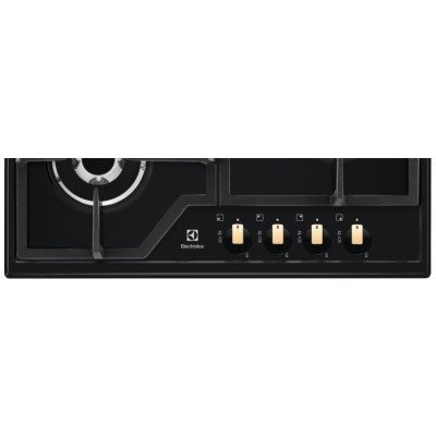 Варильна поверхня Electrolux газова, 60см, чавун, чорний матовий (KGS6436RK)
