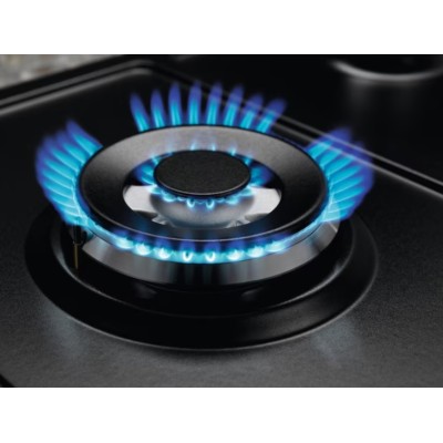 Варильна поверхня Electrolux газова, 60см, чавун, чорний матовий (KGS6436RK)