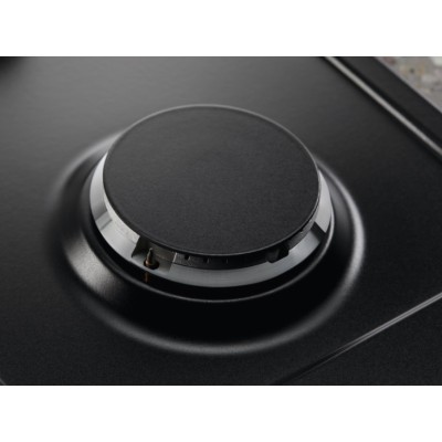 Варильна поверхня Electrolux газова, 60см, чавун, чорний матовий (KGS6436RK)