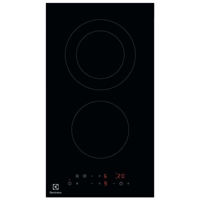 Варильна поверхня Electrolux електрична склокерамічна, 30см, Доміно, чорний (LHR3233CK)