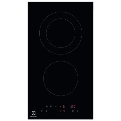 Варильна поверхня Electrolux електрична склокерамічна, 30см, Доміно, чорний (LHR3233CK)