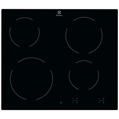 Варильна поверхня Electrolux електрична склокерамічна, 60см, чорний (EHF6240IOK) Варильна поверхня Electrolux електрична склокерамічна, 60см, чорний (EHF6240IOK)