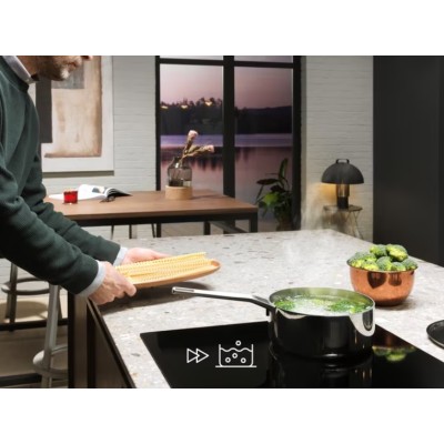 Варильна поверхня Electrolux індукційна, 60см, Hob2Hood, чорний (EIT60443X)