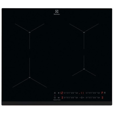 Варильна поверхня Electrolux індукційна, 60см, датчик кипіння, Hob2Hood, чорний (EIS62443)