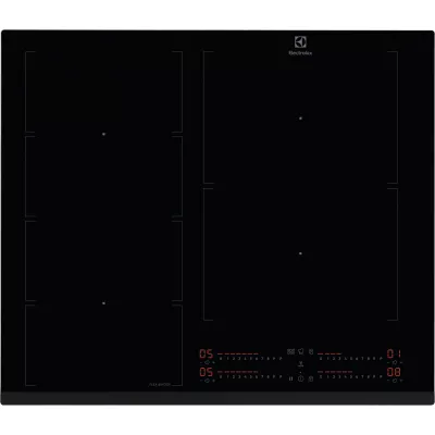 Варильна поверхня Electrolux індукційна, 60см, розширена зона, Hob2Hood, чорний (EIV64453)