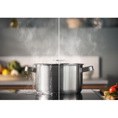 Варильна поверхня Electrolux індукційна, 60см, розширена зона, датчик кипіння, датчик смаження, сенсорний дисплей, Hob2Hood, чор