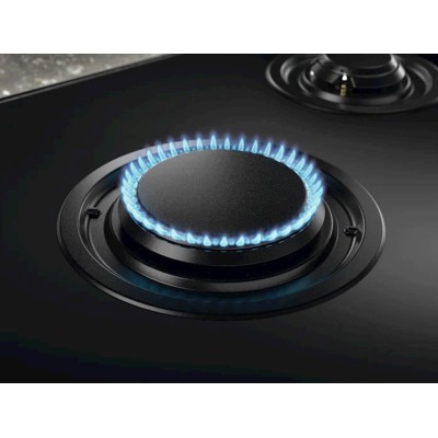 Варильна поверхня Electrolux комбінована (2 газ + 2 інд), 60см, розширена зона, чавун, чорний (KDI641723K)