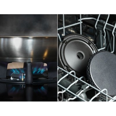Варильна поверхня Electrolux комбінована (2 газ + 2 інд), 60см, розширена зона, чавун, чорний (KDI641723K)