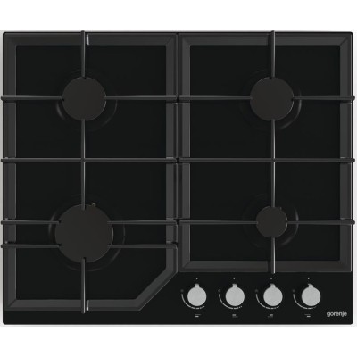 Варильна поверхня Gorenje газова на склі, 60см, чавун, чорний (GT641KB) Варильна поверхня Gorenje газова на склі, 60см, чавун, чорний (GT641KB)