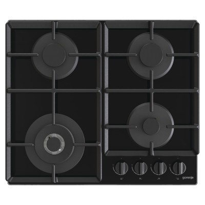 Варильна поверхня Gorenje газова на склі, 60см, чавун, чорний (GTW641EB) Варильна поверхня Gorenje газова на склі, 60см, чавун, чорний (GTW641EB)