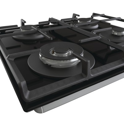 Варильна поверхня Gorenje газова на склі, 60см, чавун, чорний (GTW641EB) Варильна поверхня Gorenje газова на склі, 60см, чавун, чорний (GTW641EB)
