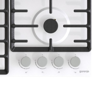 Варильна поверхня Gorenje газова, 60см, чавун, білий (GW642AXW)