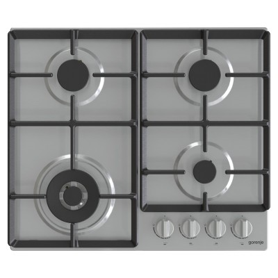Варильна поверхня Gorenje газова, 60см, чавун, нерж (GW641EX)