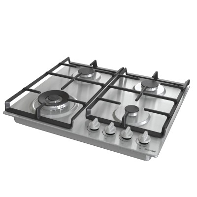Варильна поверхня Gorenje газова, 60см, чавун, нерж (GW641EX)