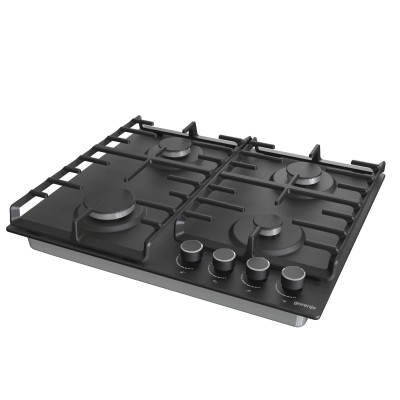 Варильна поверхня Gorenje газова, 60см, чавун, чорний (G642AB)