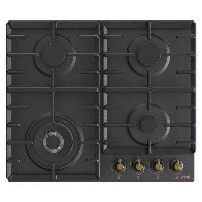 Варильна поверхня Gorenje газова, 60см, чавун, чорний (GW642CLB)
