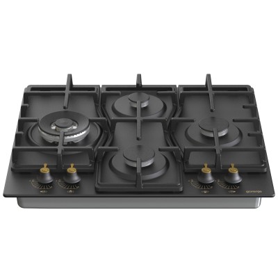 Варильна поверхня Gorenje газова, 60см, чавун, чорний (GW6D42CLB)