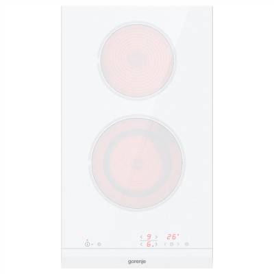 Варильна поверхня Gorenje електрична, 30см, Доміно, білий (ECT322WCSC)