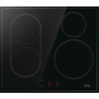 Варильна поверхня Gorenje індукційна, 60см, PowerBoost, TouchControl, поєднання конфорок, чорний (GI6421CLBSC)