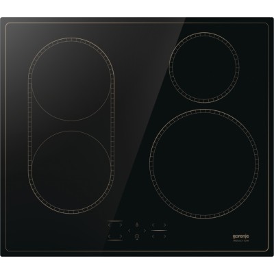 Варильна поверхня Gorenje індукційна, 60см, PowerBoost, TouchControl, поєднання конфорок, чорний (GI6421CLBSC)