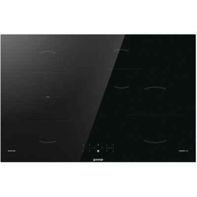 Варильна поверхня Gorenje індукційна, 80см, PowerBoost, TouchControl, поєднання конфорок, чорний (GI8421BSC)