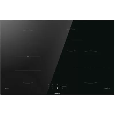 Варильна поверхня Gorenje індукційна, 80см, PowerBoost, TouchControl, поєднання конфорок, чорний (GI8421BSC)