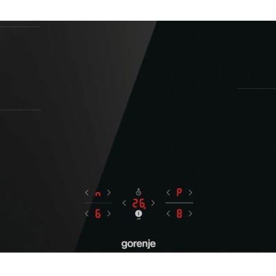 Варильна поверхня Gorenje індукційна, 80см, PowerBoost, TouchControl, поєднання конфорок, чорний (GI8421BSC)