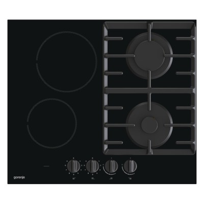 Варильна поверхня Gorenje комбінована (2 газ + 2 склокерам. ), 60см, чорний (GCE691BSC)