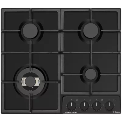 Варильна поверхня Hansa газова, 59см, чавун, чорний (BHGS61130)