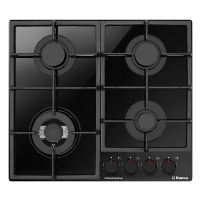 Варильна поверхня Hansa газова, 59см, чавун, чорний (BHKS6718511)