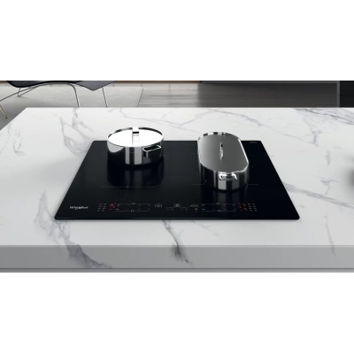 Варильна поверхня Whirlpool індукційна, 60см, розширена зона, чорний (WBB8360NE)
