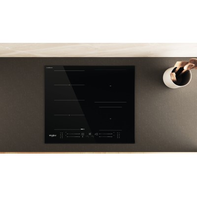 Варильна поверхня Whirlpool індукційна, 60см, розширена зона, чорний (WFS5060CPBF)