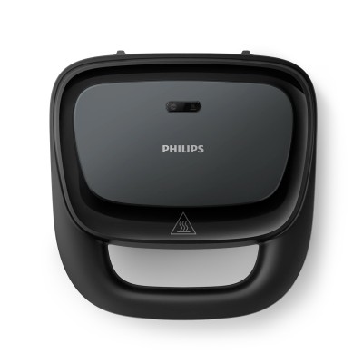 Вафельниця Philips Series 3000 750Вт, антипригарне покриття, корпус-пластик, чорний (HD2332/90)