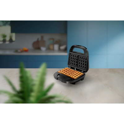 Вафельниця Philips Series 3000 750Вт, антипригарне покриття, корпус-пластик, чорний (HD2332/90)