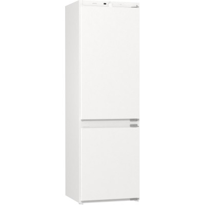 Вбуд. холодильник з мороз. камерою Gorenje, 177х55х54см, 2 двері, 180(68)л, А+, NF+, Зона св-ті, Внутр. Диспл, Білий (NRKI418EE1