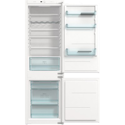 Вбуд. холодильник з мороз. камерою Gorenje, 177х55х54см, 2 двері, 180(68)л, А+, NF+, Зона св-ті, Внутр. Диспл, Білий (NRKI418EE1