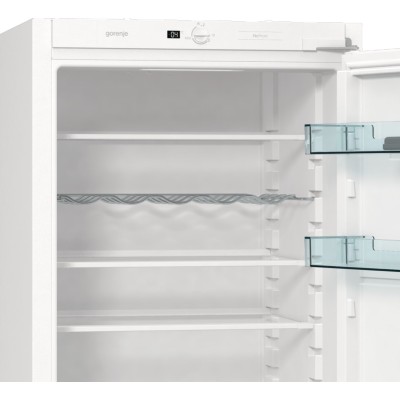 Вбуд. холодильник з мороз. камерою Gorenje, 177х55х54см, 2 двері, 180(68)л, А+, NF+, Зона св-ті, Внутр. Диспл, Білий (NRKI418EE1