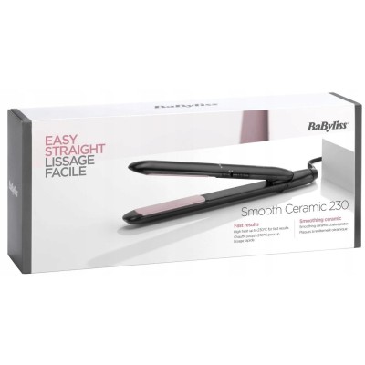Випрямляч Babyliss, 41Вт, темп.режимів-2, 200 - 230С, кераміка, чорний (ST241E)