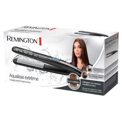 Випрямляч Remington Aqualisse Extreme, 47Вт, темп.режимів-10, 140-230С, дисплей, кераміка, чорний (S7307)