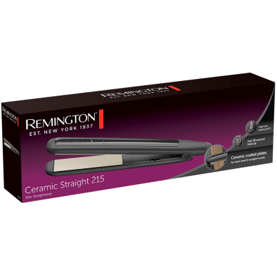 Випрямляч Remington Ceramic Straight 215, >215С, дисплей, кераміка, чорний (S1370)