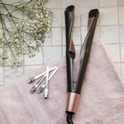 Випрямляч Remington Curl&Straight Confidence, 47Вт, темп.режимів-5, 150-230С, дисплей, кераміка, чорний (S6606) Випрямляч Remington Curl&Straight Confidence, 47Вт, темп.режимів-5, 150-230С, дисплей, кераміка, чорний (S6606)