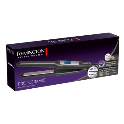 Випрямляч Remington PRO-Ceramic Extra Slim, темп.режимов-9, 150-230С, чохол, дісплей, кераміка, чорний (S5515)