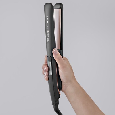 Випрямляч Remington ProLuxe Midnight Edition, 52Вт, темп.режимів-10, 150-230С, дисплей, кераміка, чорний (S9100B)