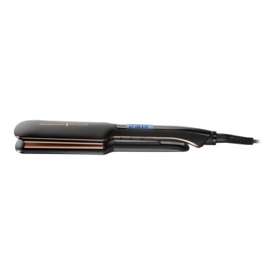 Випрямляч Remington PROluxe Midnight Wide Plate Straightener, темп.режимов-9, 150-230С, чохол, дісплей, кераміка, чорний (S9150B