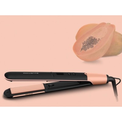 Випрямляч Rowenta Express Shine Papaya, >240Вт, темп.режимів-8, 140-210С, дисплей, кераміка, чорний (SF4620F0)